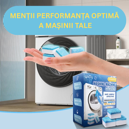 TABLETIX - Tablete profesionale pentru curățarea mașinii de spălat (set 12 buc)