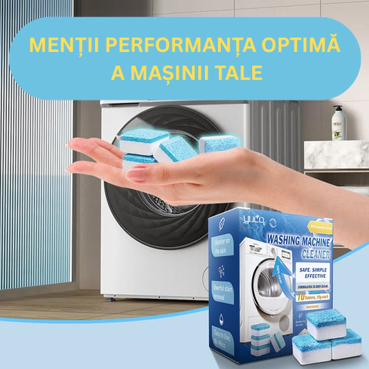 TABLETIX - Tablete profesionale pentru curățarea mașinii de spălat (set 12 buc)