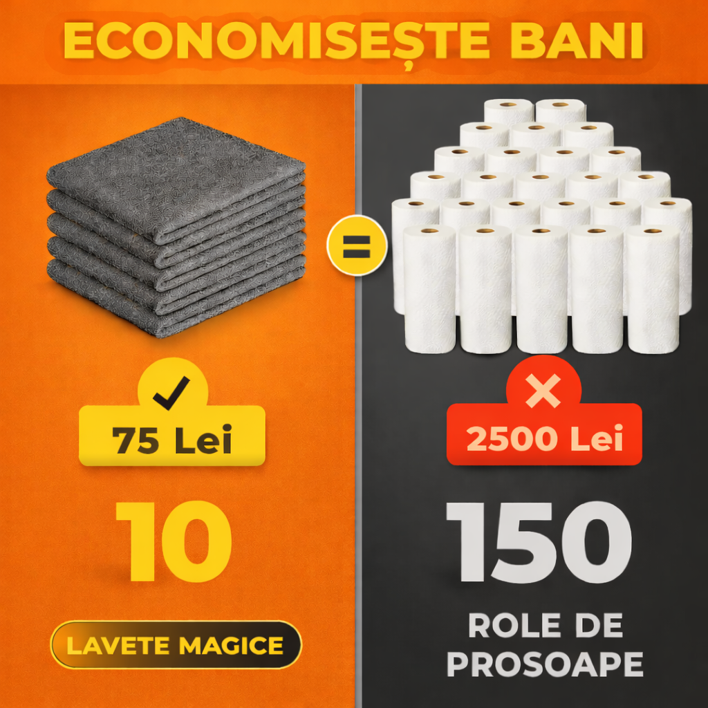 Set 5 Lavete Magice din Microfibră - STORIX